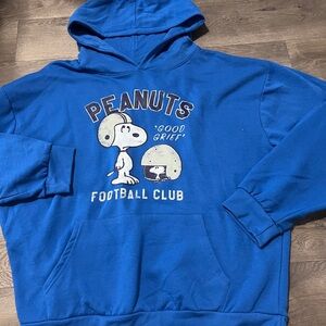 Peanuts Snoopy Football Pullover Hoodie Size 2XL New